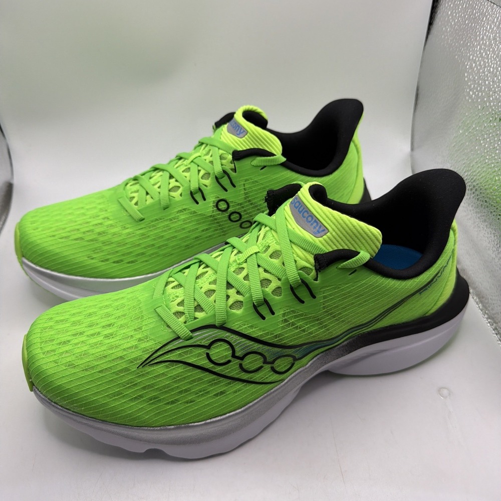 Saucony Kinvara 16 Slime Black Men Road Running Jogging Shoes Size 9. S210201-55